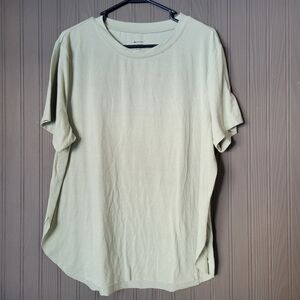 Members Mark Fashion Hem T-Shirt Short Sleeve Green Women's Size XL